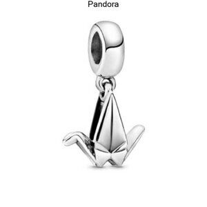 PANDORA Japanese Origami Crane Dangle Charm
